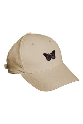 کلاه کپ کرمی پروانه