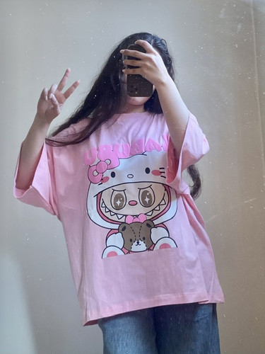 تیشرت باکسی لبوبو