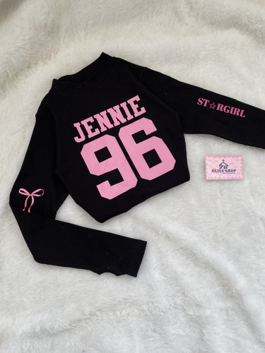 استین بلند مشکی طرح 96