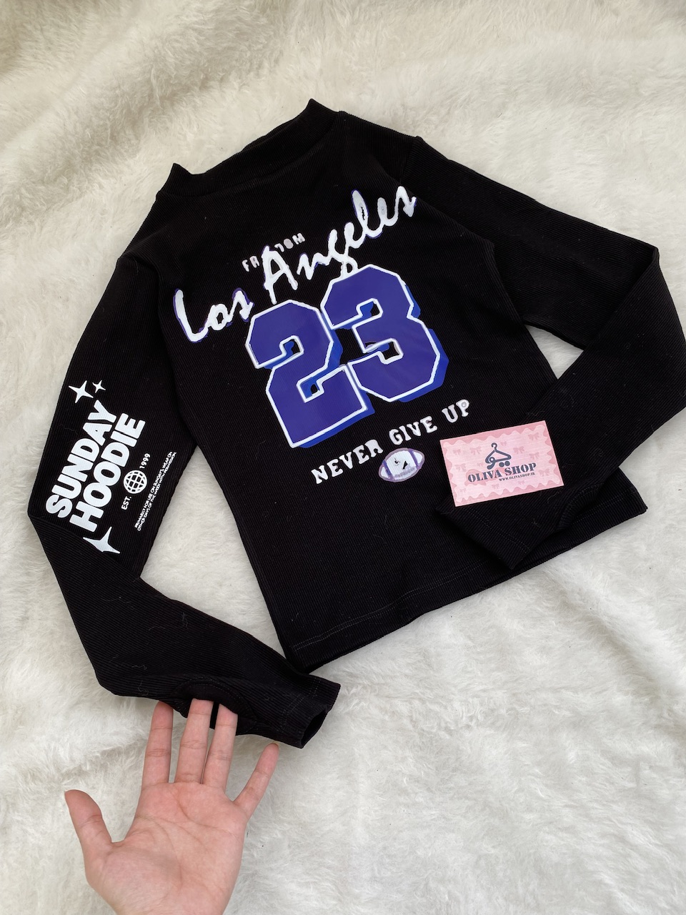 استین بلند مشکی Los Angeles