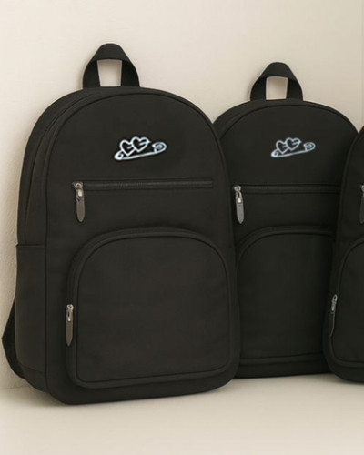 کوله امگا طرح سنجاق و قلب مشکی