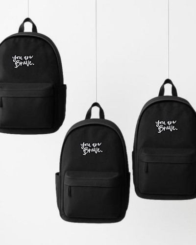 کوله بیسیک you ate brave مشکی