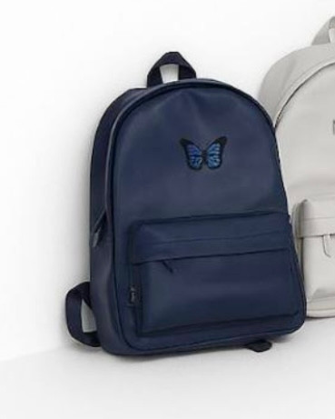 کوله چرم سورمه ای پروانه